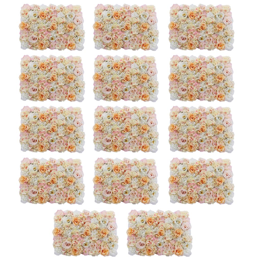 14x Artificial Flower Wall Wedding Venue Flower Pillar Main Road Decor