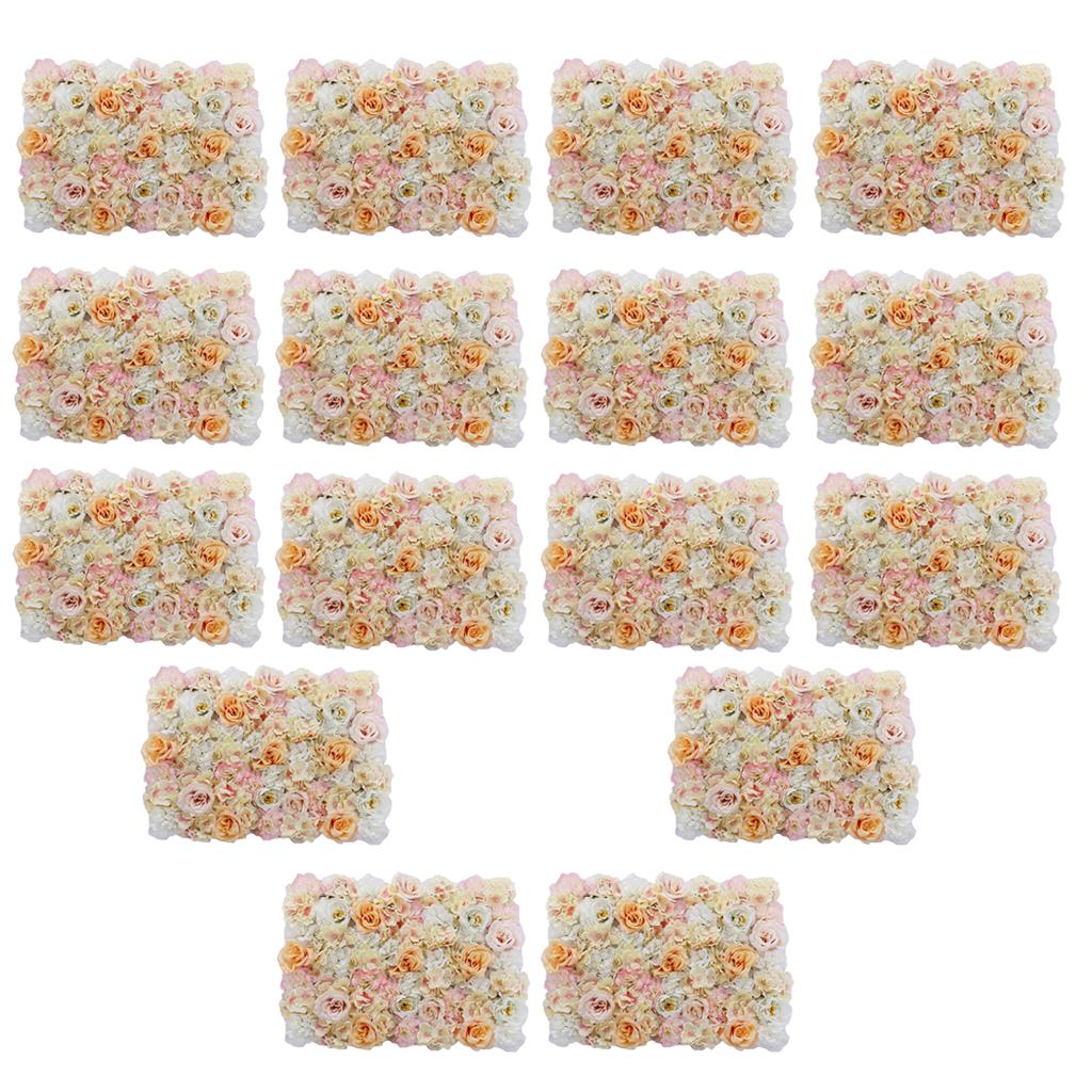 16x Artificial Flower Wall Wedding Venue Flower Pillar Main Road Decor