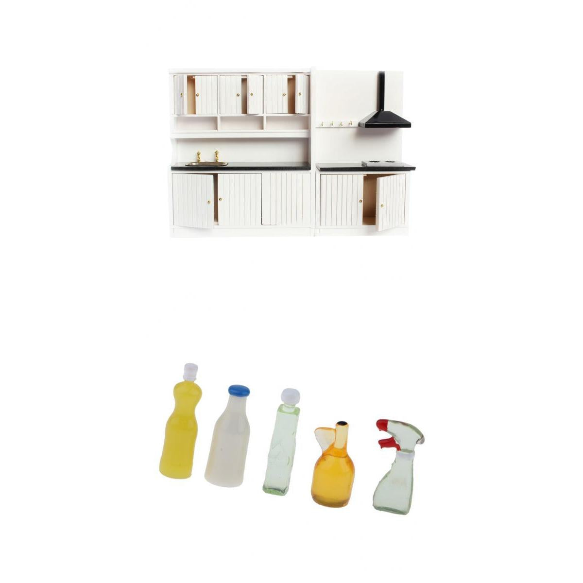 1/12 Dollhouse Miniature Kitchen Set Decor Doll House Decoration Accessories