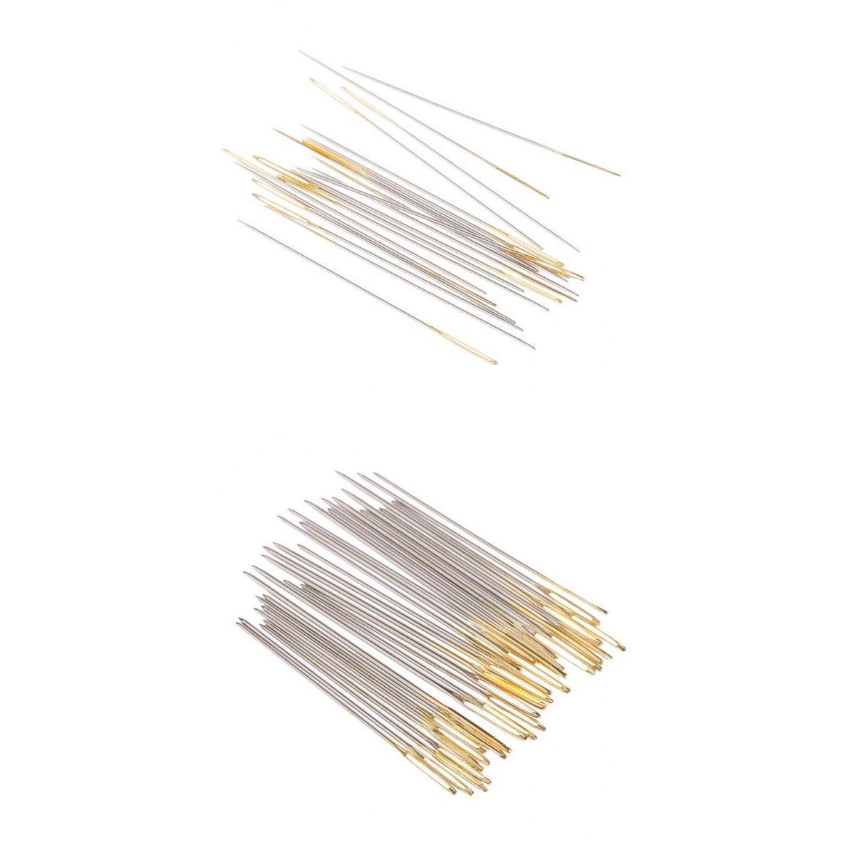 50pcs Large Eye Embroidery Fabric Cross Stitch Needles DIY Size 22 24 26 28