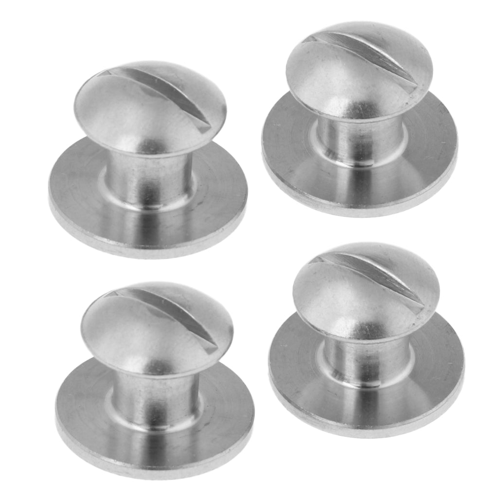 4 Pieces Stainless Steel Book Screw for Tech Scuba Diving Dive Backplate Pad