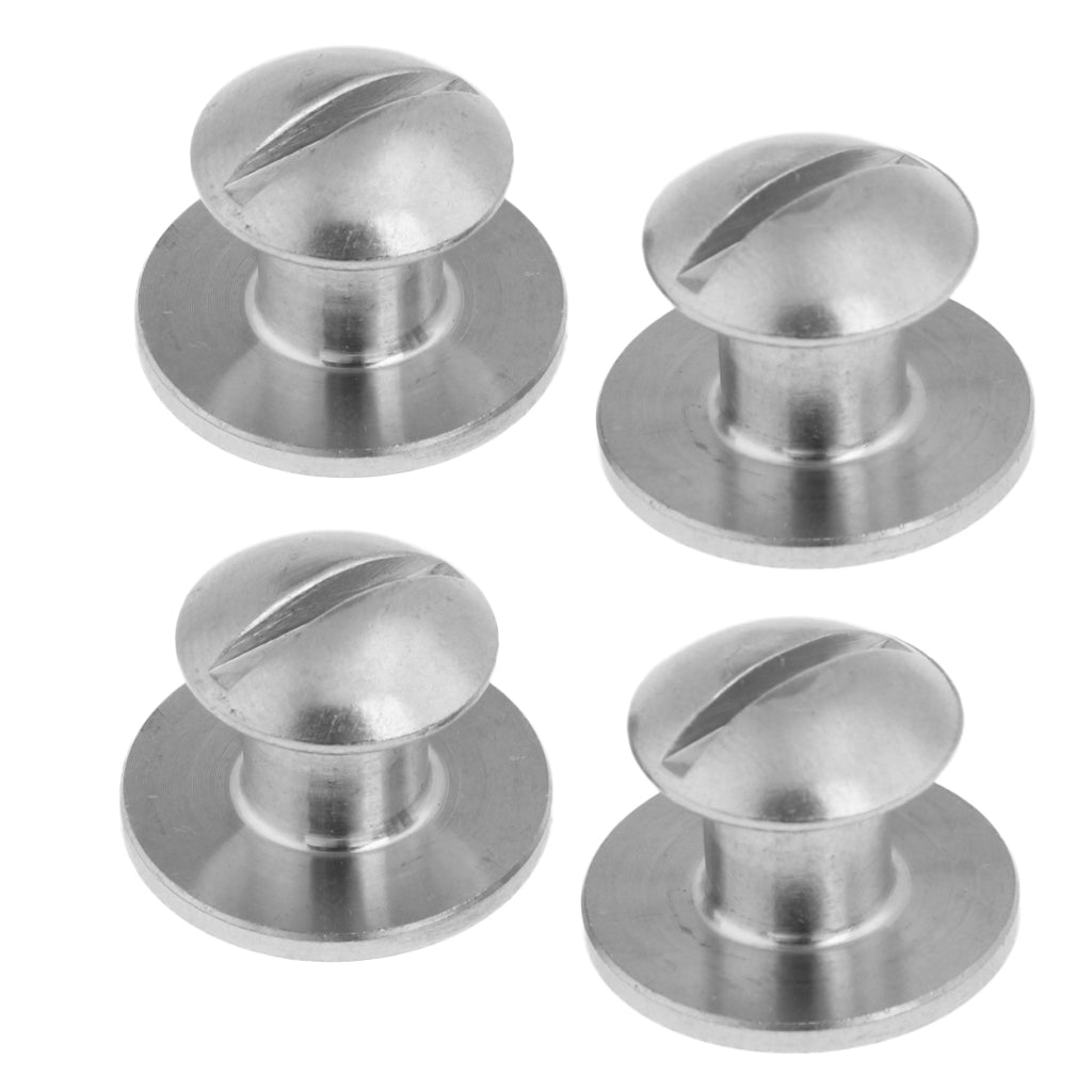 4 Pieces Stainless Steel Book Screw for Tech Scuba Diving Dive Backplate Pad