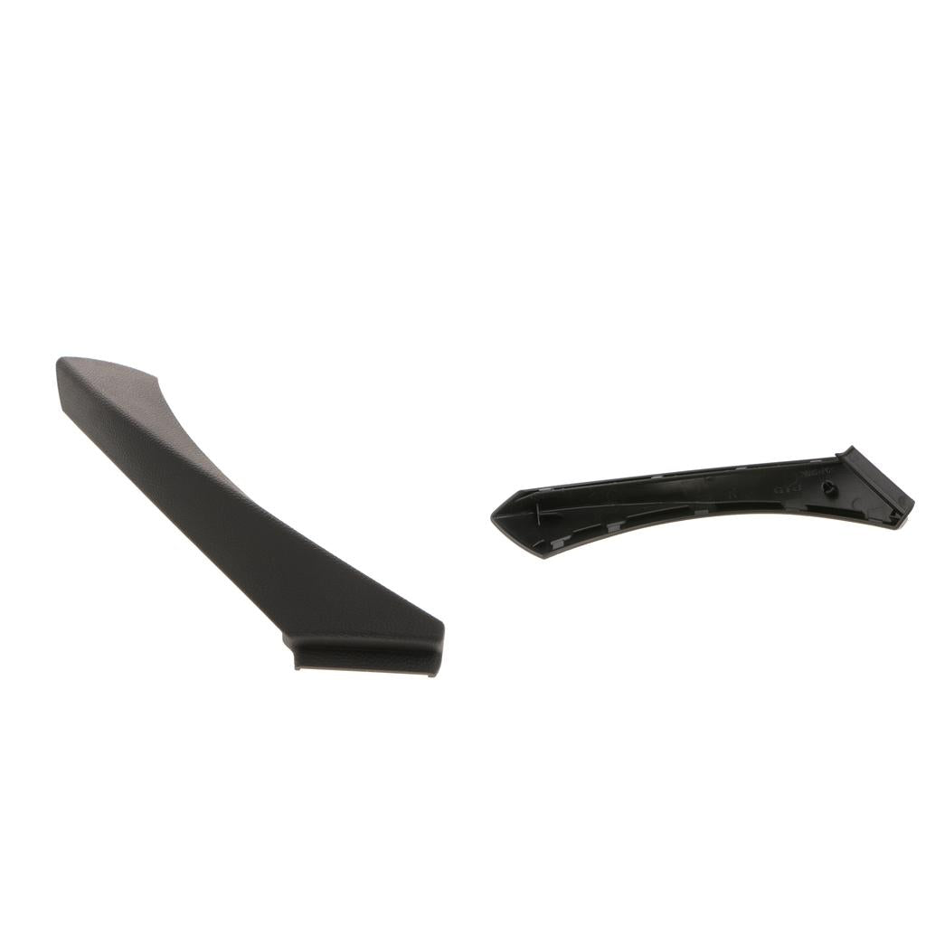 2X Right Inner Door Panel Handle Outer Trim for 04-12 E90 3-Series Black