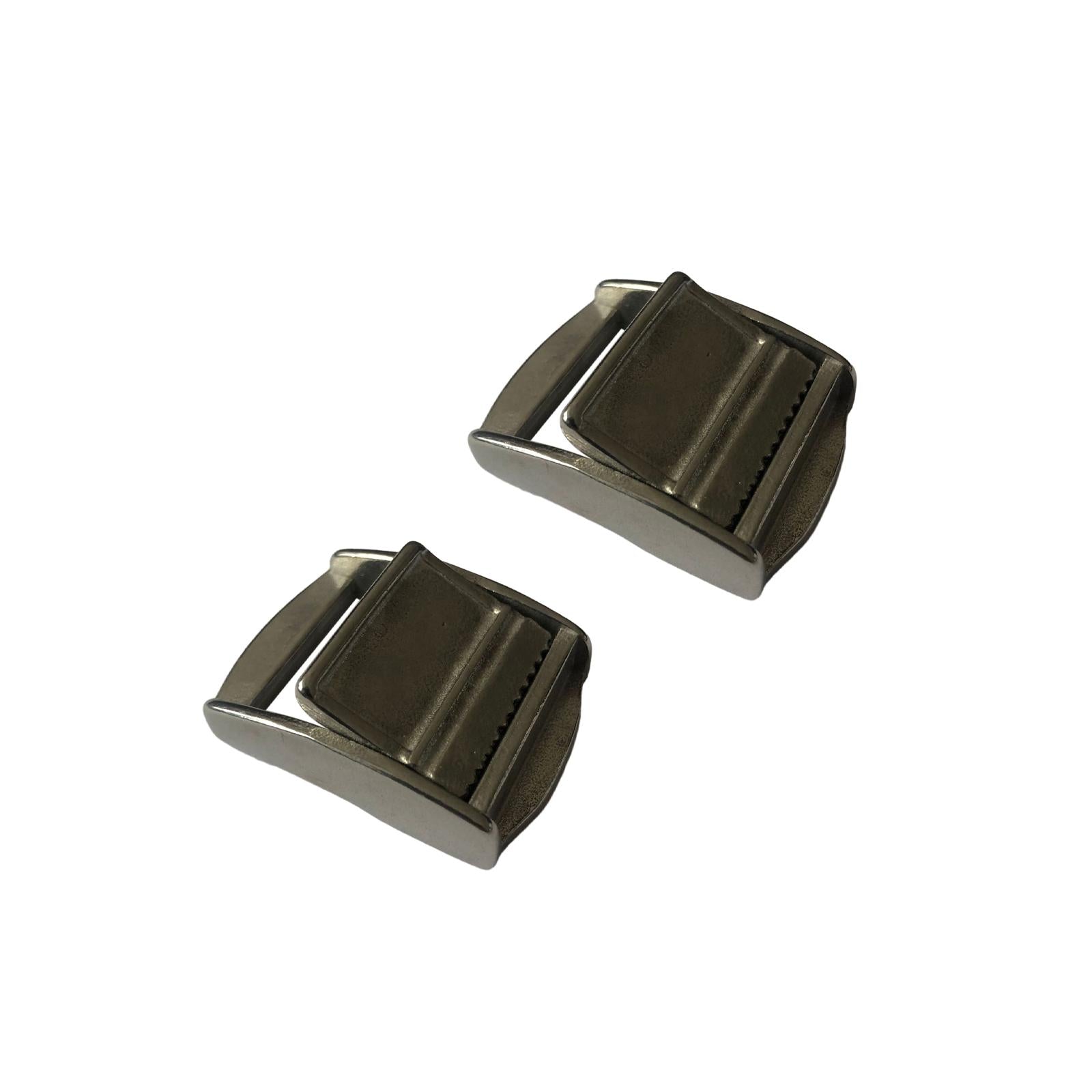 2Pieces 25mm 316 Stainless Steel Cam Buckle for Tie-Down Straps