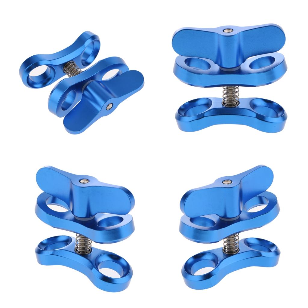 4Pieces Underwater Diving Ball Join Connector Clamp Mount Arm for Flashlight
