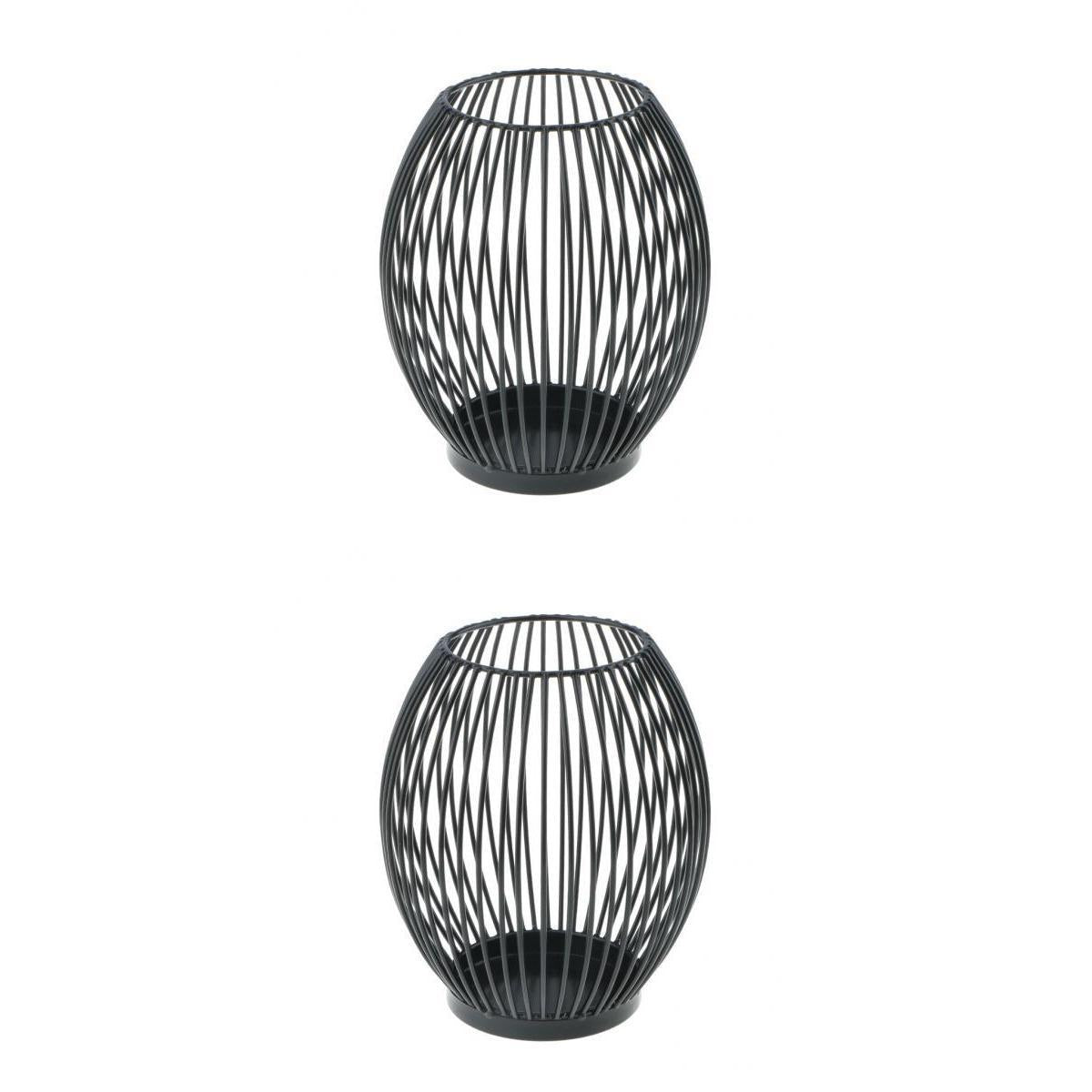2 pcs Iron Wire Tea Light Candle Case Home Garden Ornament Creative Art Gift