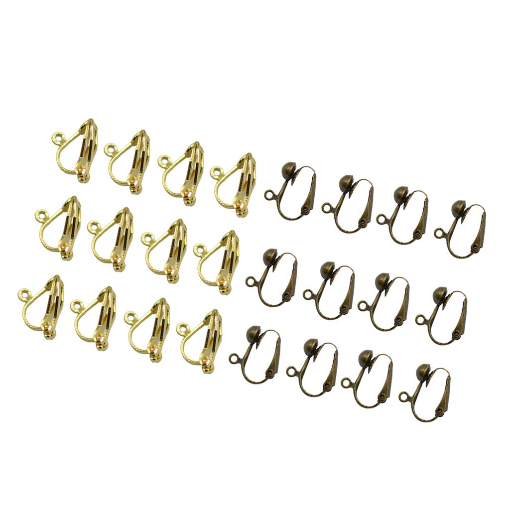 12 Pairs Clip On Earring Findings Hook Lever Back Hoop Earring DIY Accessory
