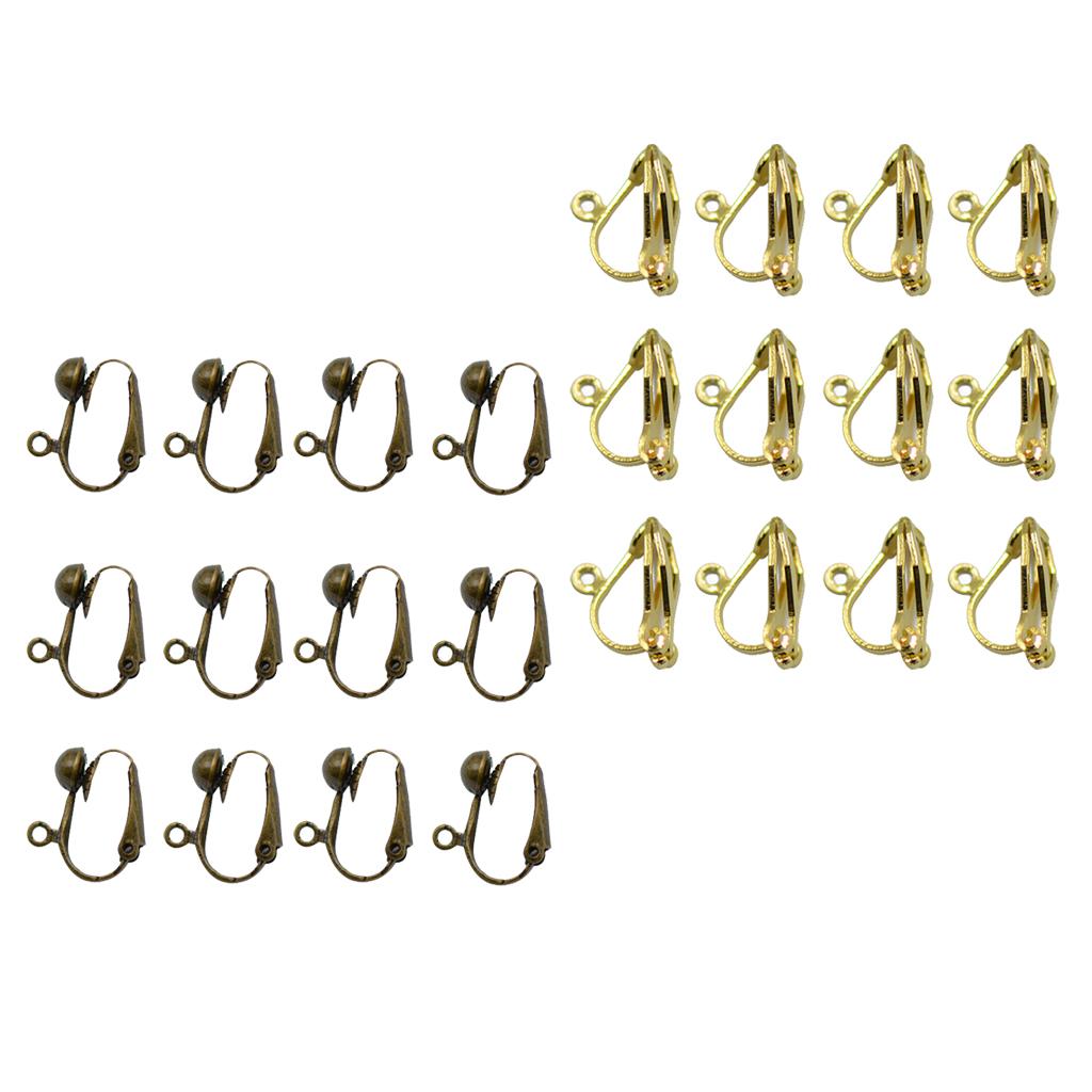 12 Pairs Clip On Earring Findings Hook Lever Back Hoop Earring DIY Accessory