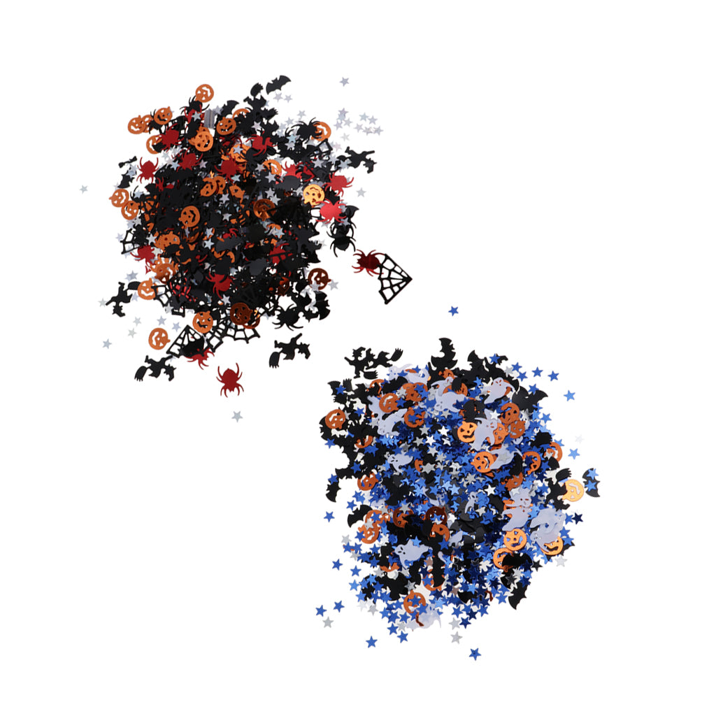 30g Assorted Halloween Pumpkin Witch Star Table Confetti Party Decorations