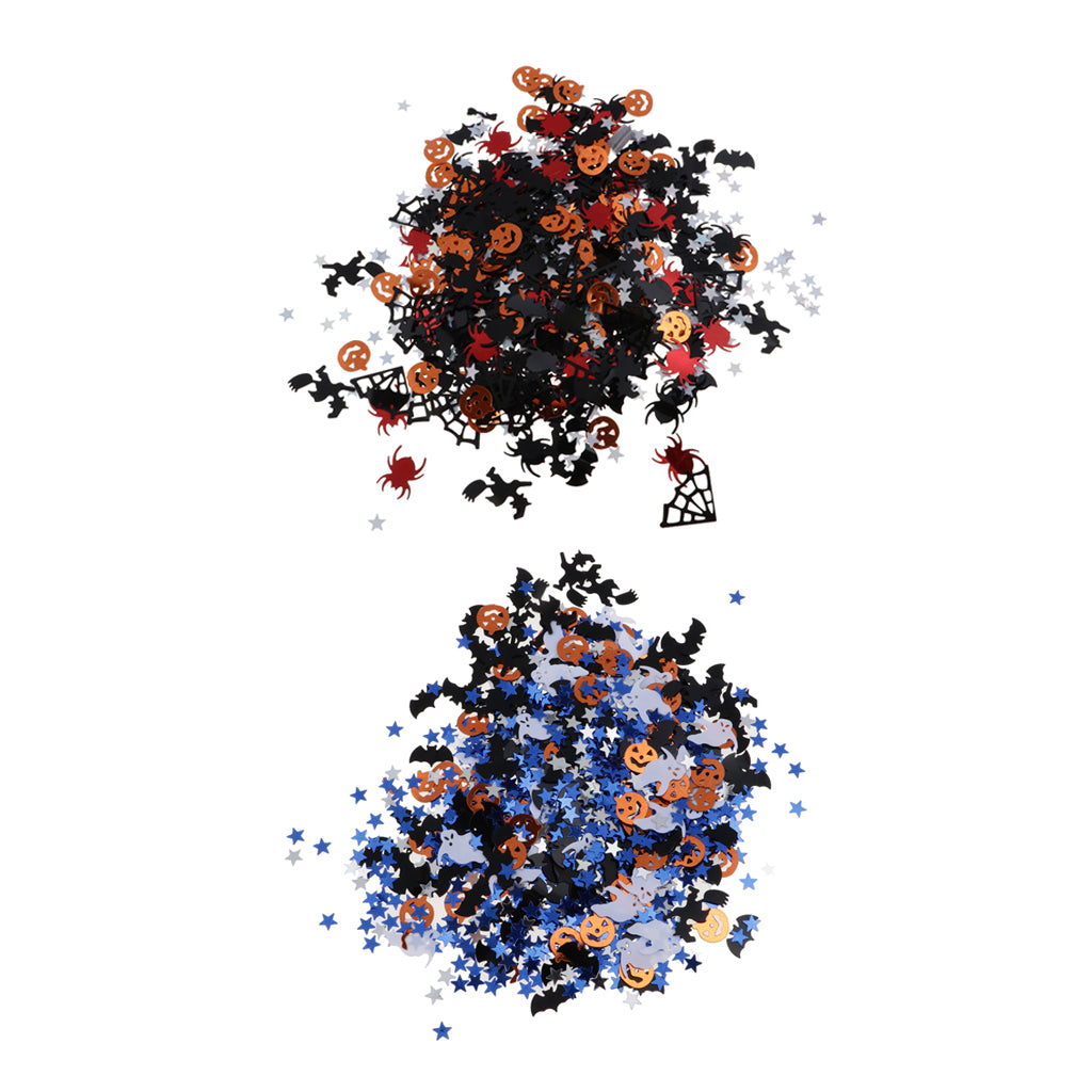 30g Assorted Halloween Pumpkin Witch Star Table Confetti Party Decorations