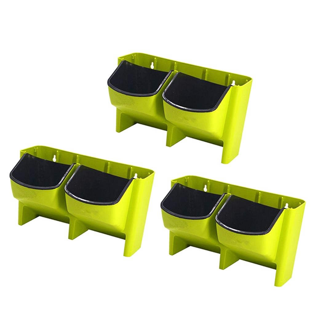 3pcs Stackable Wall Planter Garden Hanging Flower Plant Pot Self Watering