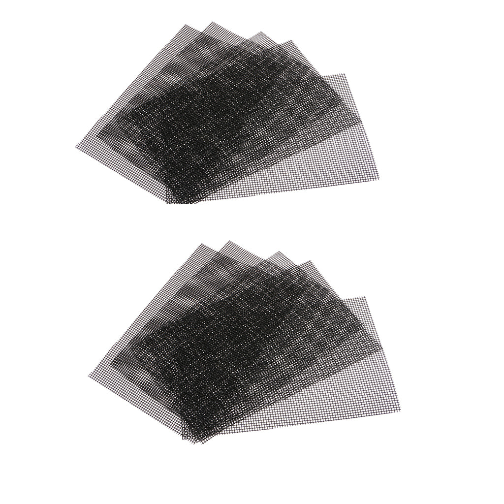 10x Drainage Mesh Sheet Bonsai Flowerpot Bottom Net Control Soil Washing Out
