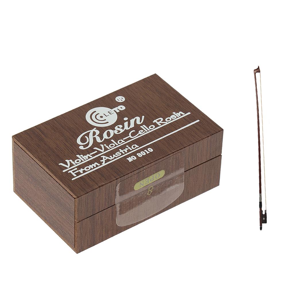 Brazilwood Cello Bow Horsehair 4-4 + Violin Fiddle Cello Erhu Rosin Block