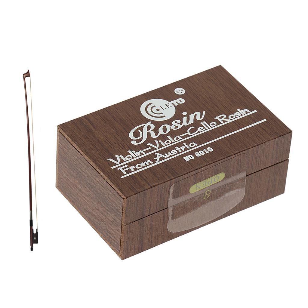 Brazilwood Cello Bow Horsehair 4-4 + Violin Fiddle Cello Erhu Rosin Block
