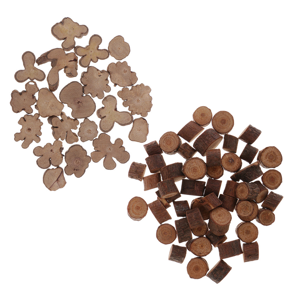 70 Pieces Natural Wood Log Slices Disc for Wedding Centerpieces Rustic Decor