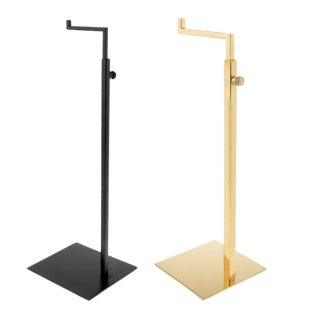 2pcs Stainless Steel Adjustable Metal Handbag Bag Display Stand Holder Rack