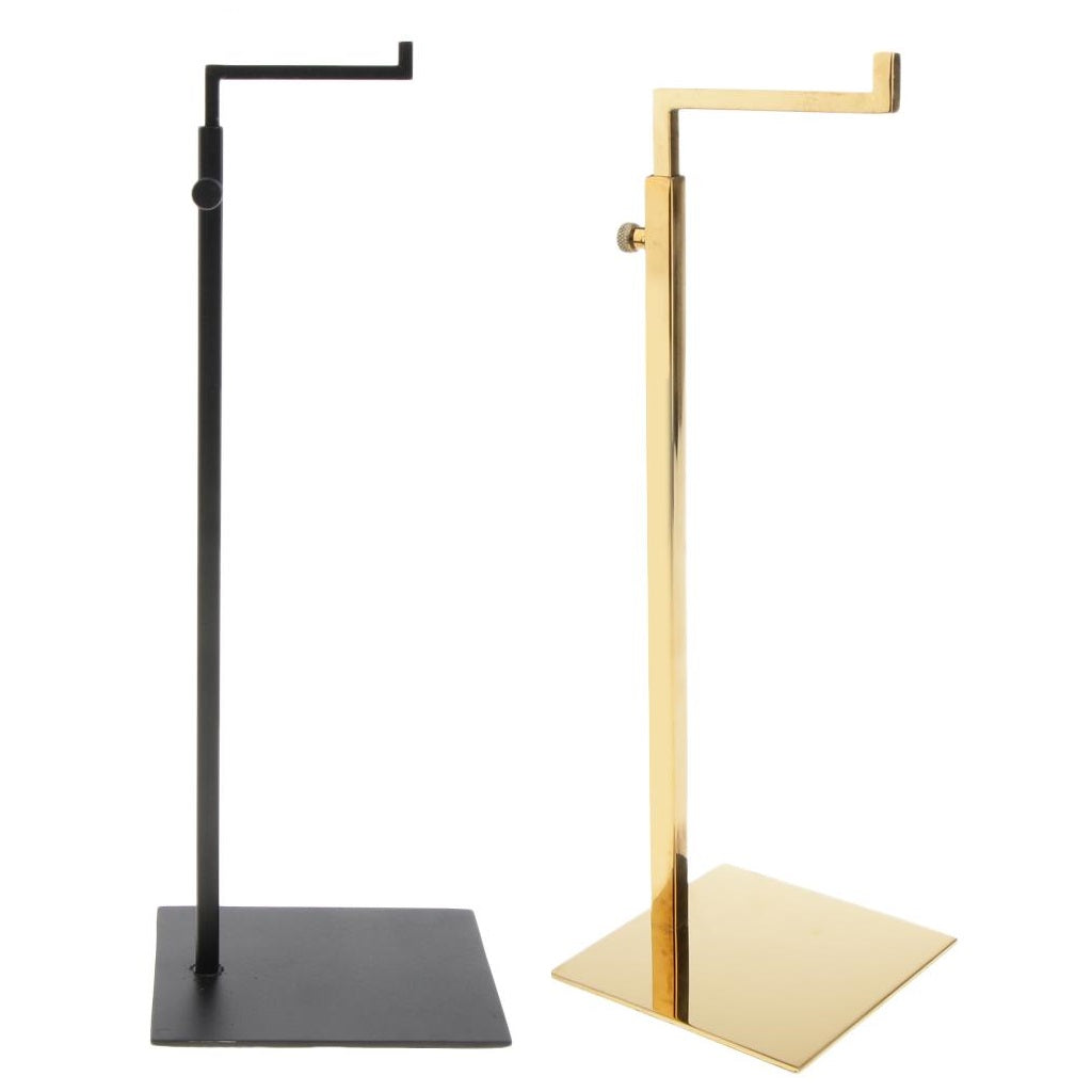 2pcs Stainless Steel Adjustable Metal Handbag Bag Display Stand Holder Rack