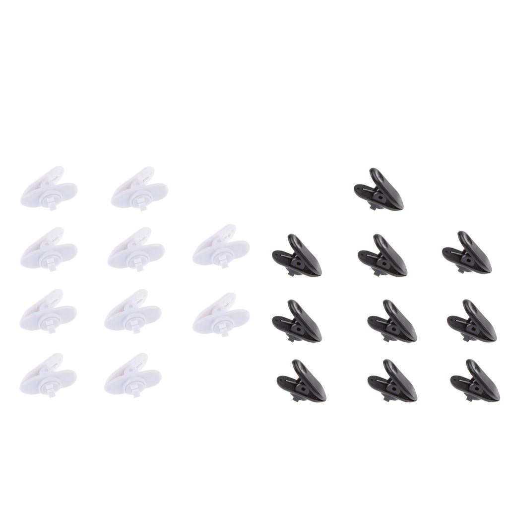 20Pieces Lavalier Mic Earphone Headset tidy line Cable Collar Clip