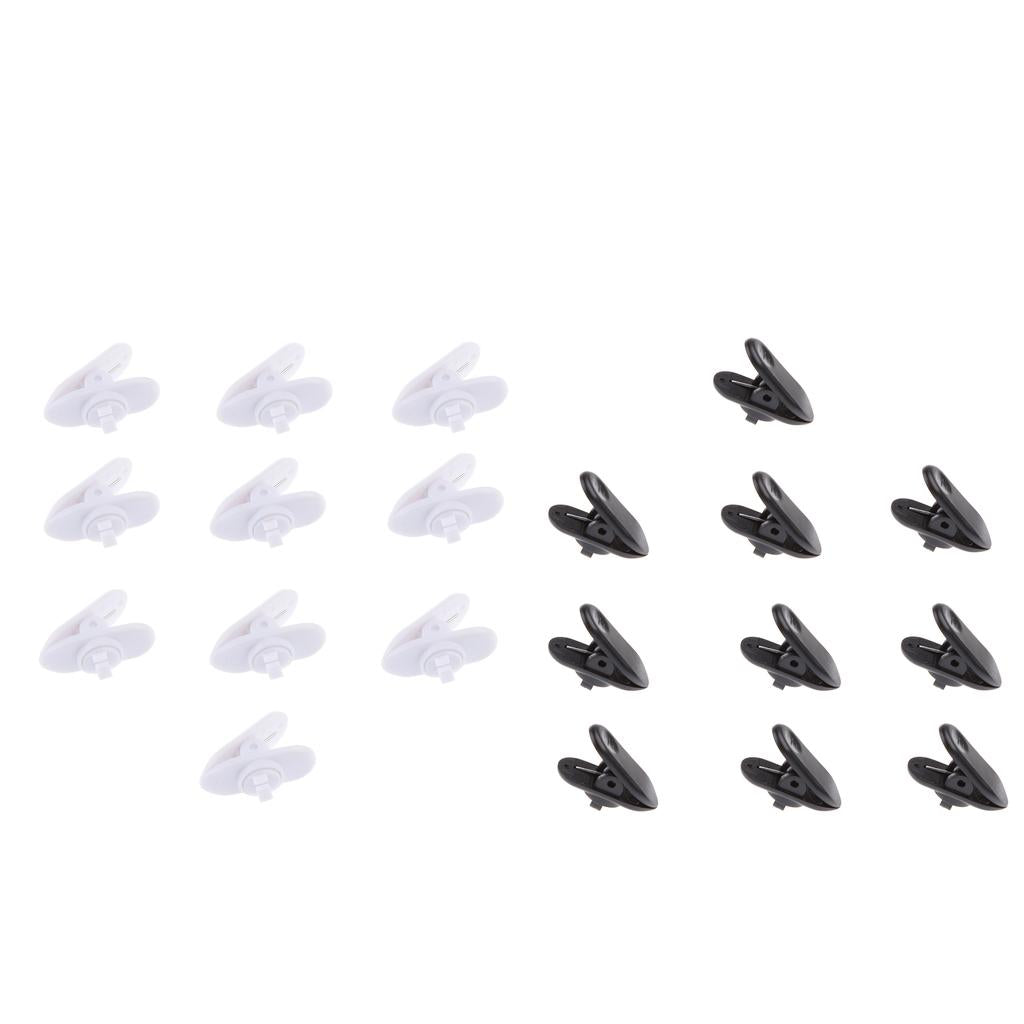 20Pieces Lavalier Mic Earphone Headset tidy line Cable Collar Clip