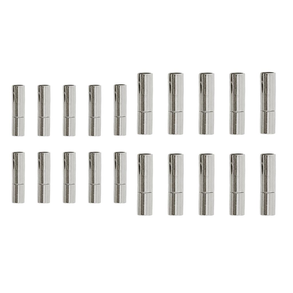 20 Sets 2mm 3mm Leather Bayonet Push Clasps Leather Cord Ends Jewelry DIY