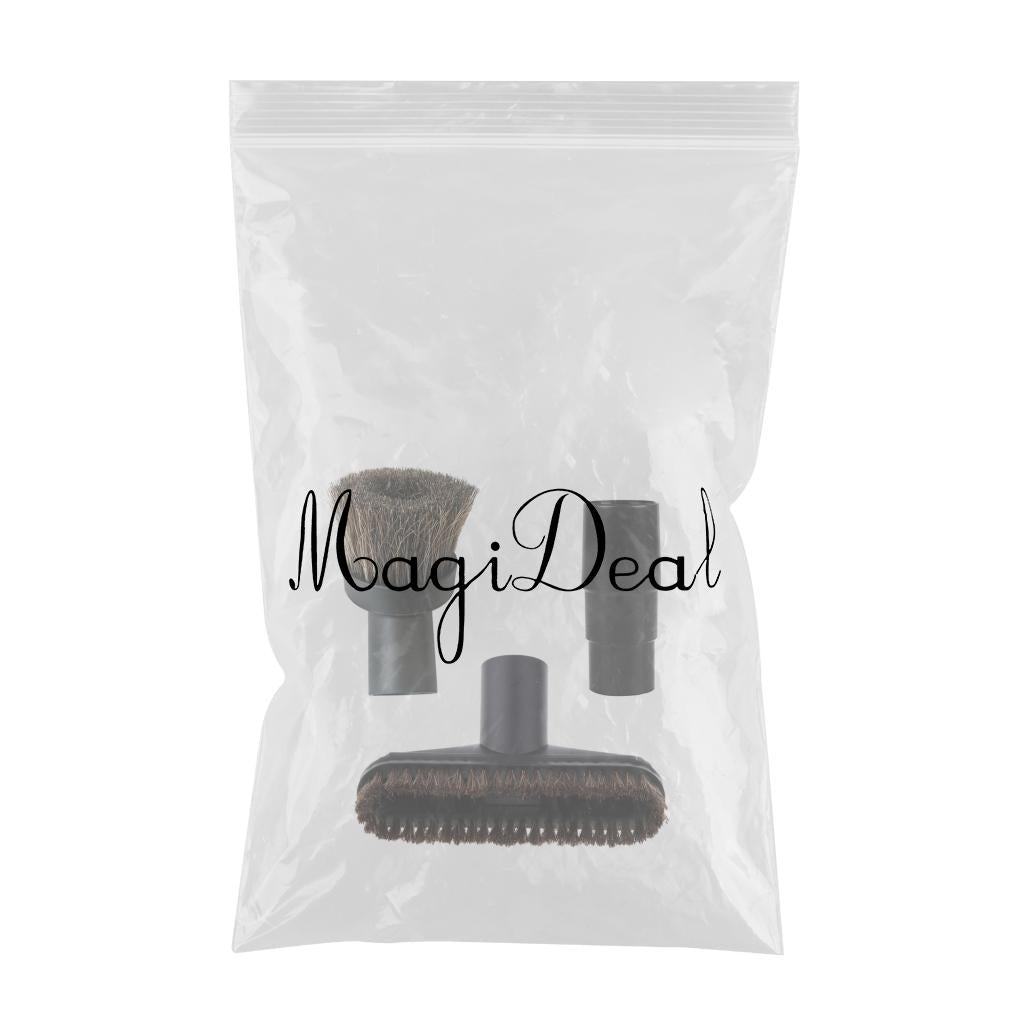32mm Vacuum Cleaner Bristle Dust Brush Soft Brush with Adapter Converter Kit