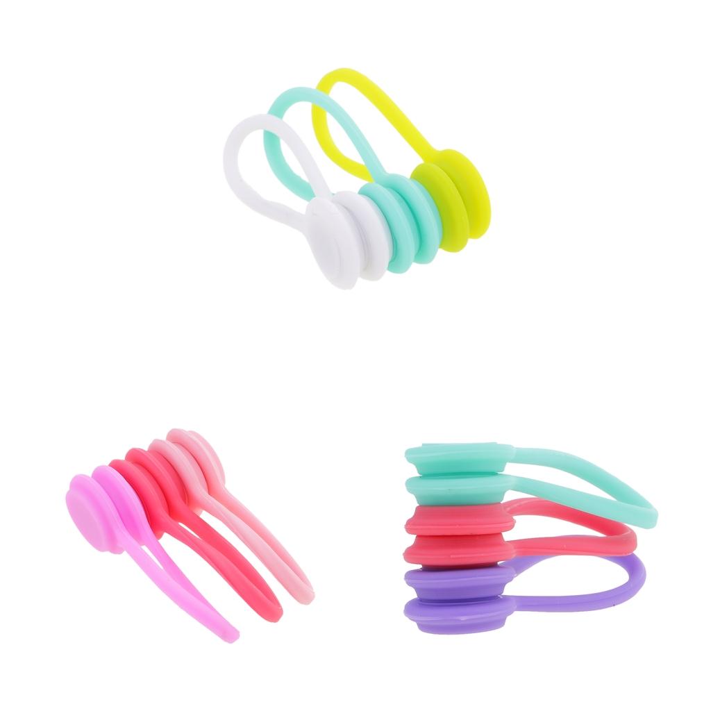 9Pieces Magnetic Earphone Cable Winders Wrap Corder Organzier String Tidy