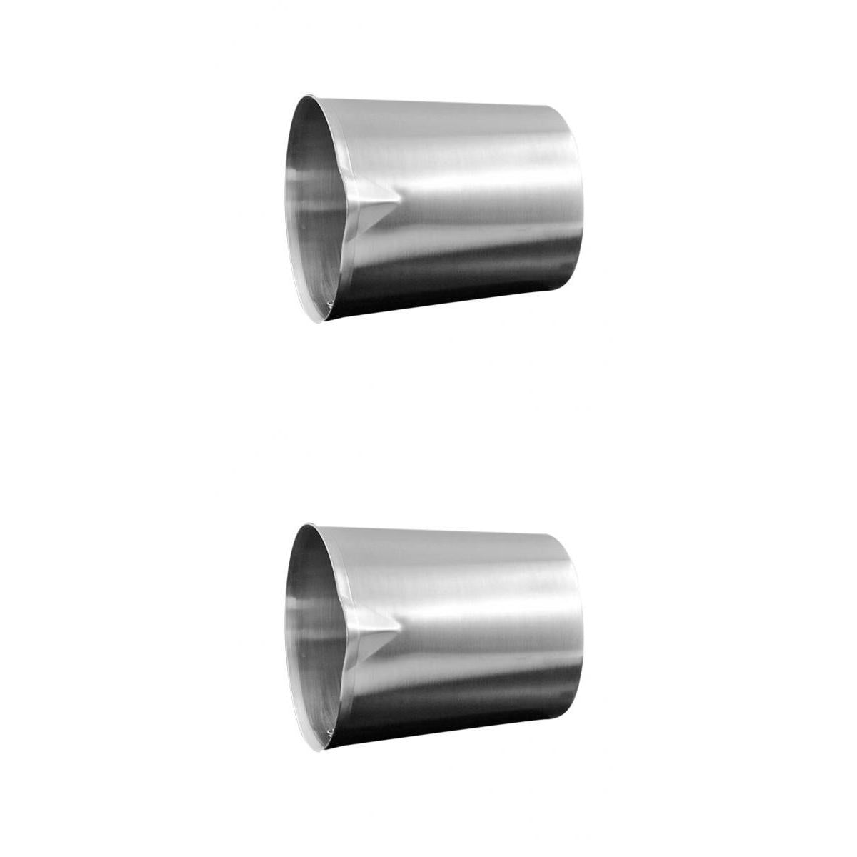 2x Stainless Steel Beer Camping Mugs Measuring Coffee Cup for Travel