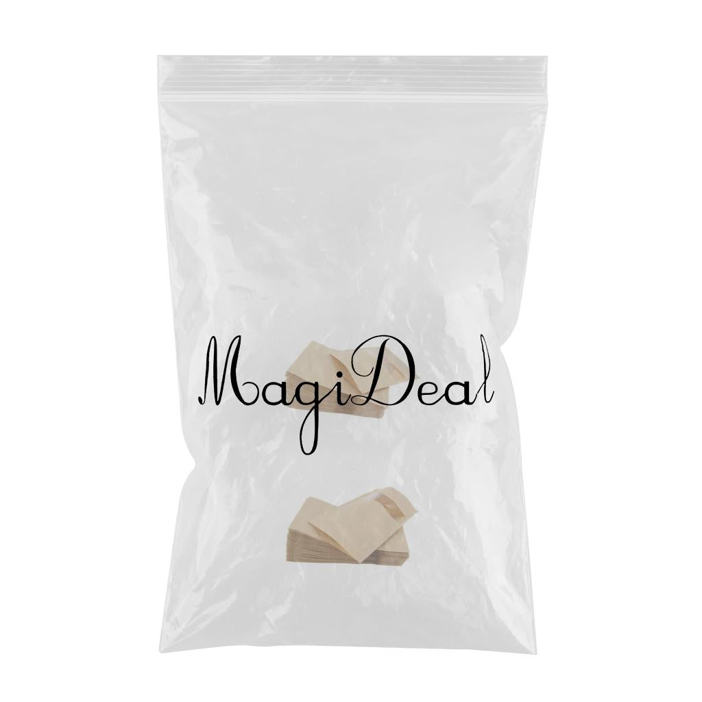 100x Kraft Paper Bags Stand Up Pouch Food Packaging 16x22+4&14x22+4