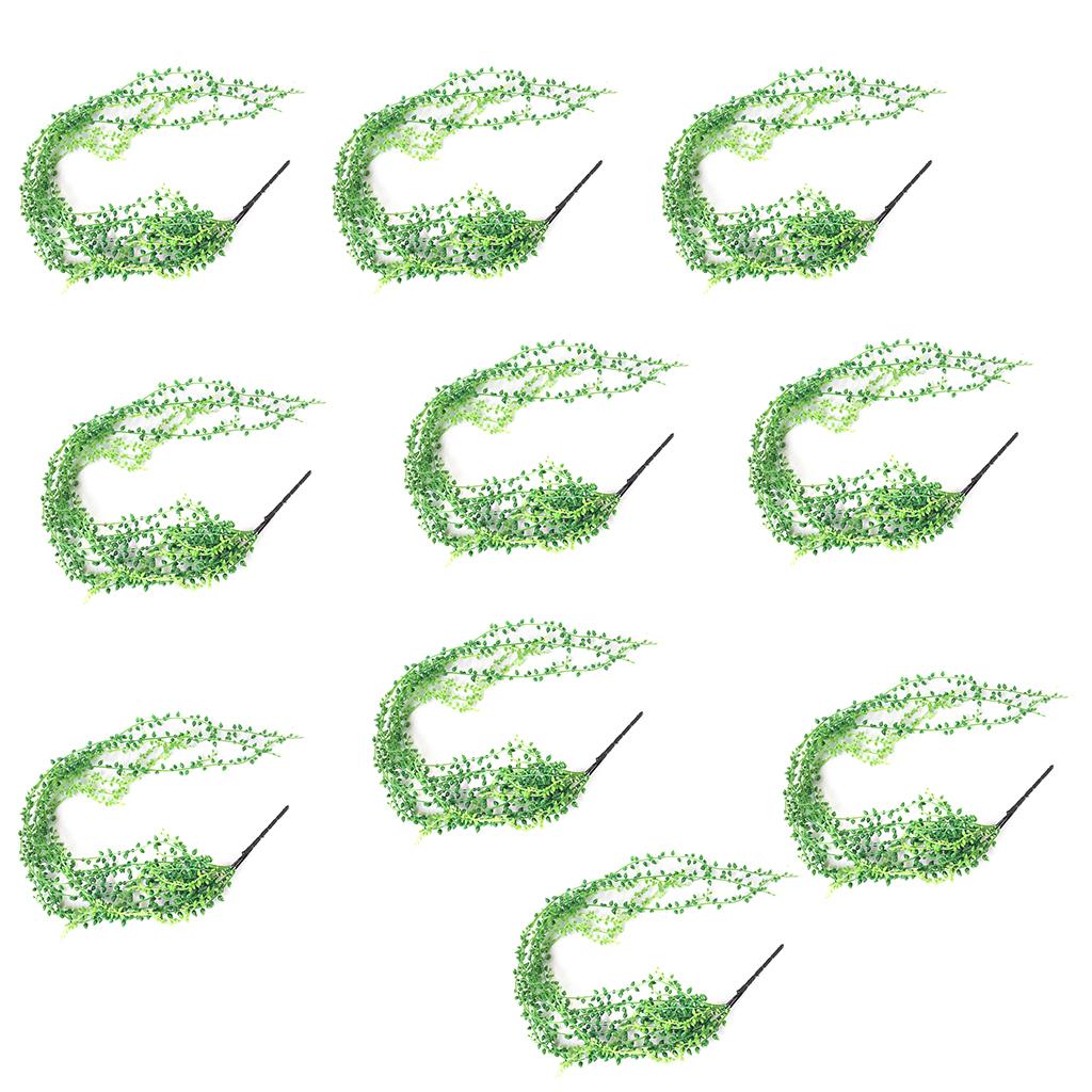 10x Artificial Flower String of Pearls Wall Hanging Succulent Plant 78+90cm