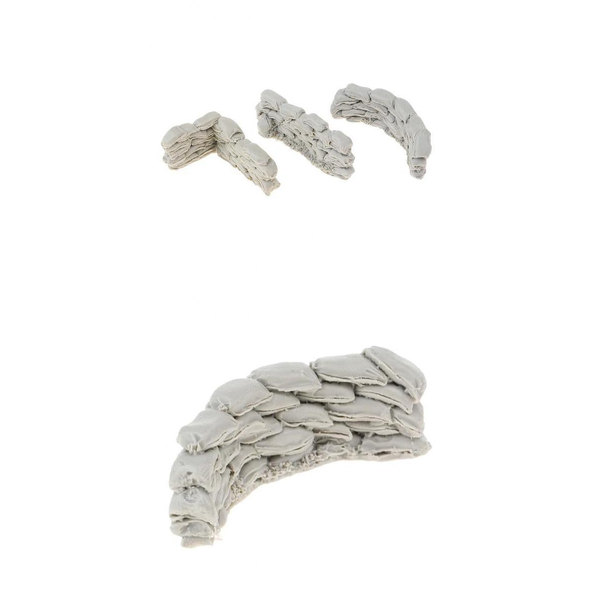 4Pcs 1/35 Resin Soldier Scenario Accessories Sandbag Walls Combination Kit