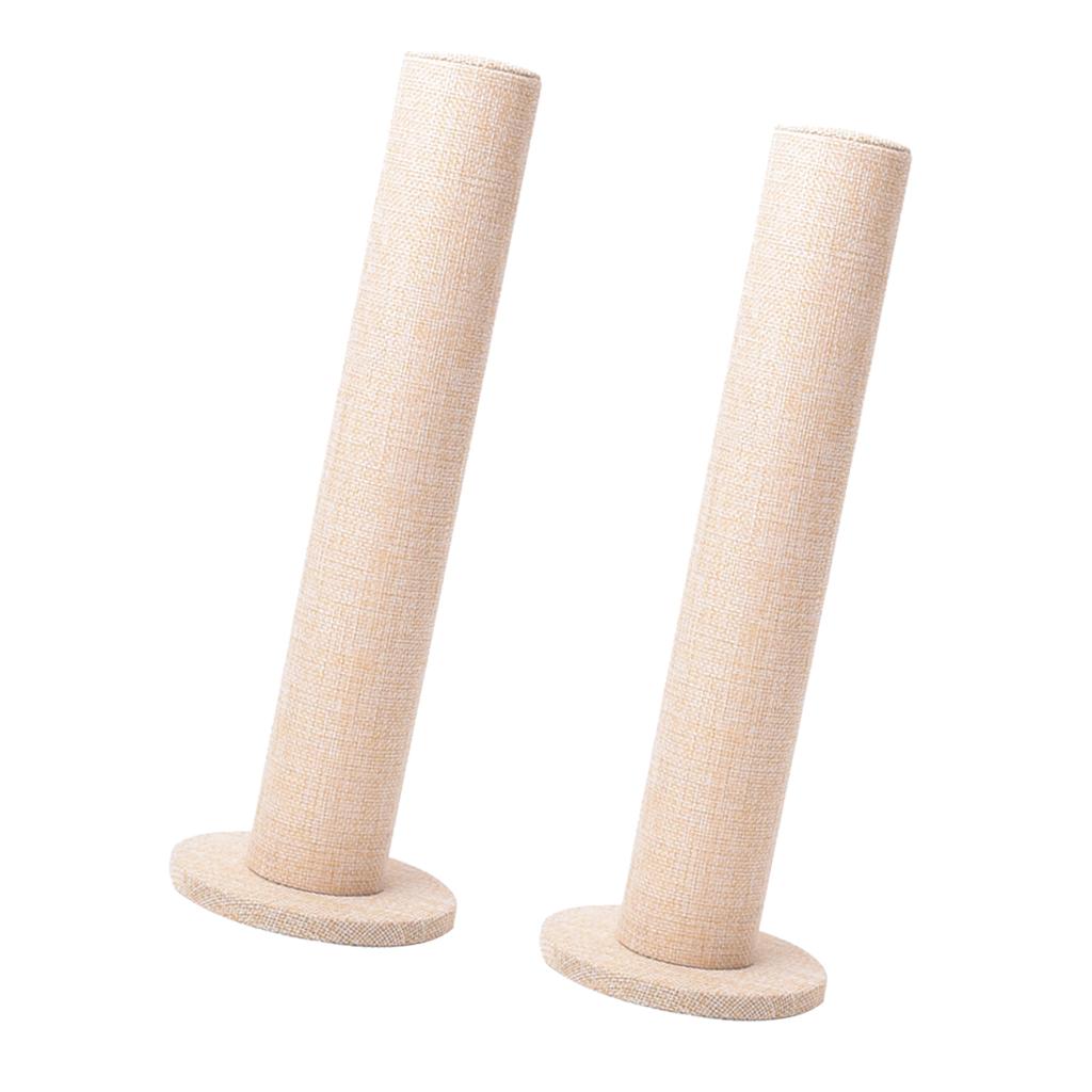 2 Pieces Vertical Tower Jewelry Bracelet Display Stand Bangle T-Bar Holder