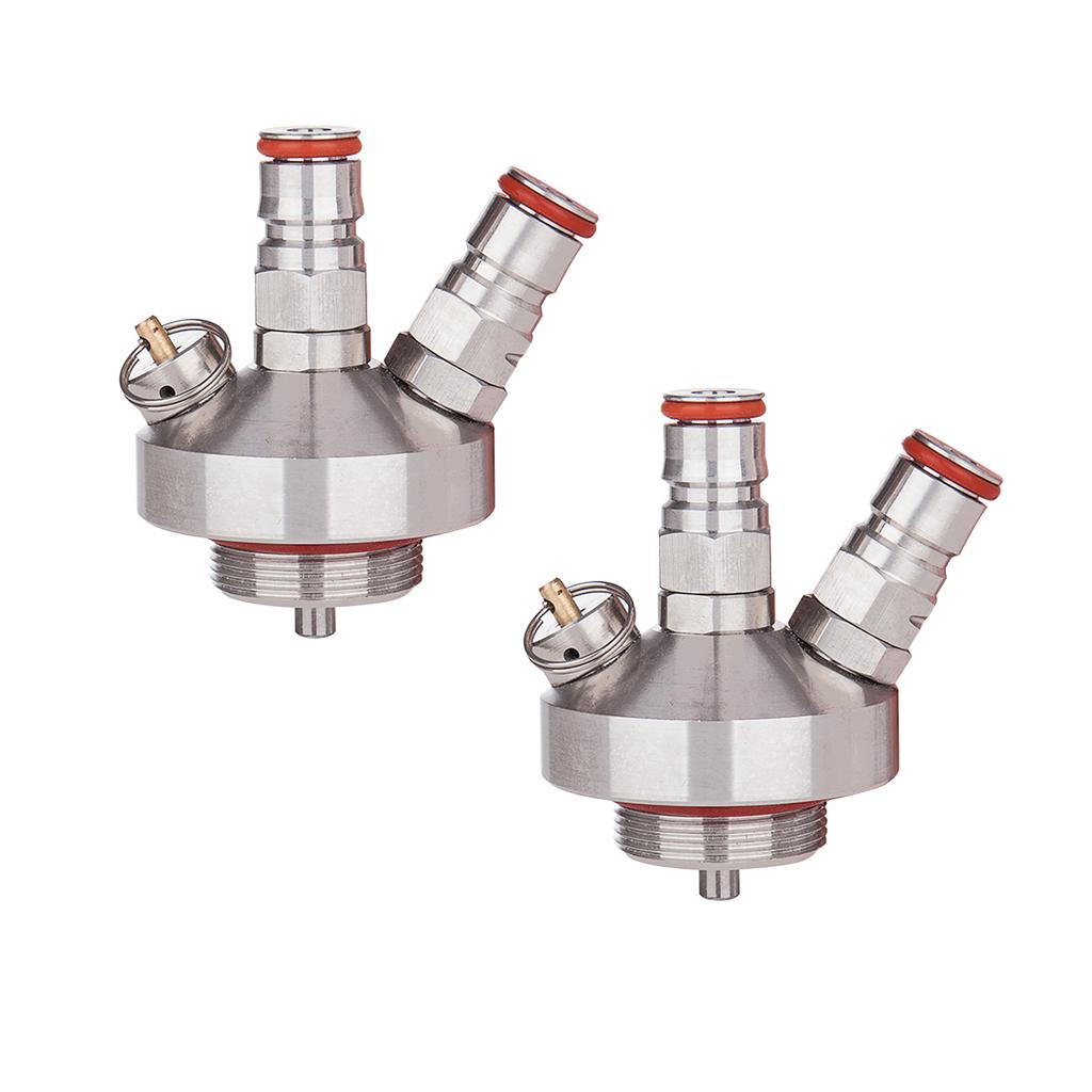 2pcs Stainless Steel Mini Keg Beer Growler Spear Taps Dispenser