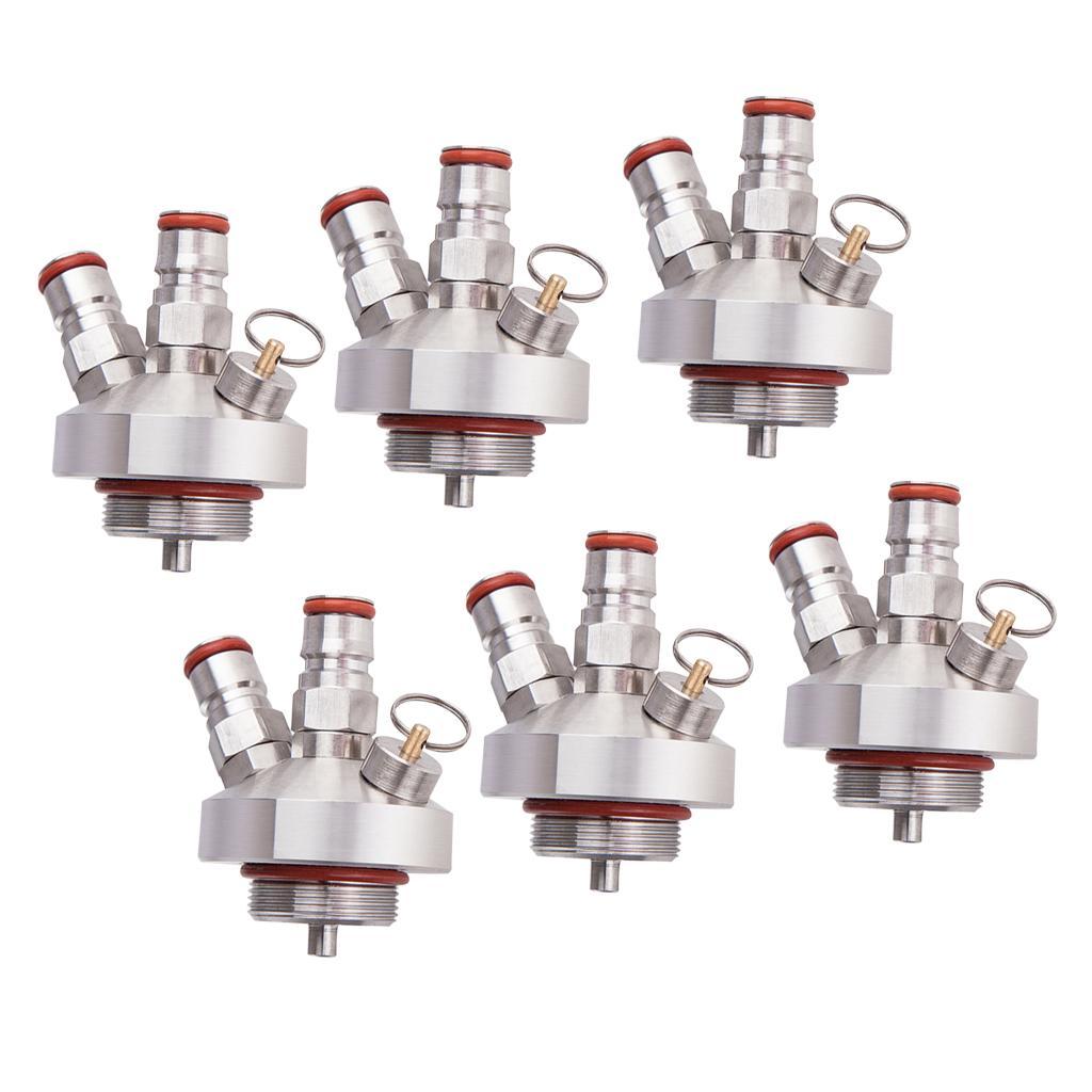 6pcs Stainless Steel Mini Keg Beer Growler Spear Taps Dispenser