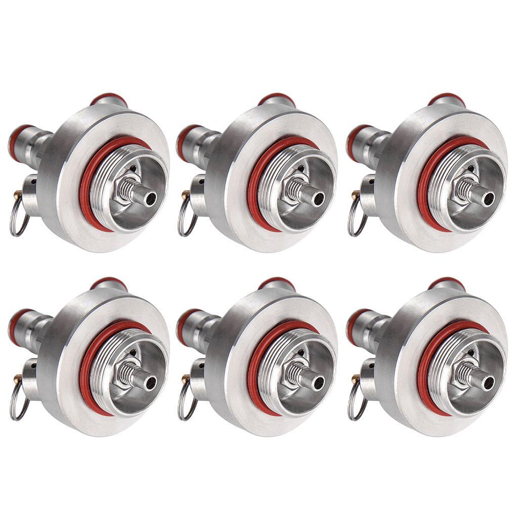 6pcs Stainless Steel Mini Keg Beer Growler Spear Taps Dispenser