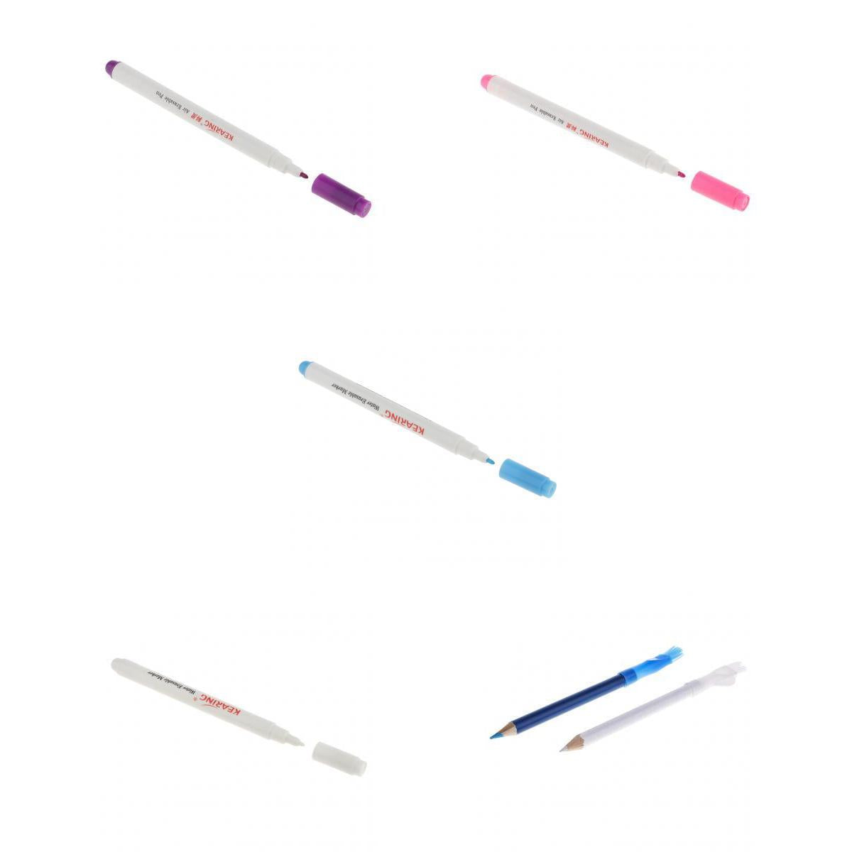 6pcs Tailor Chalk Pen Pencil + Air Water Erasable Pen for Sewing Dressmaking
