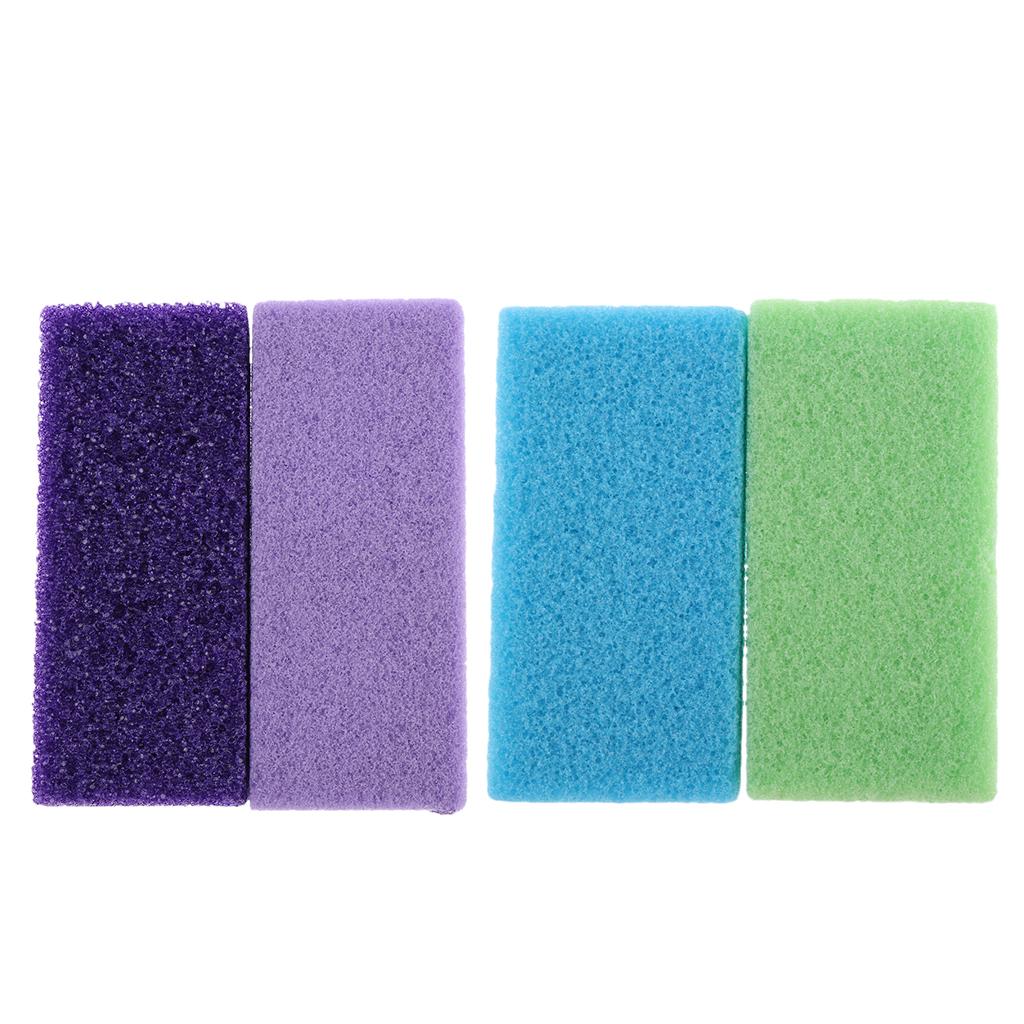 4pcs Volcanic+Pumice Foot Care Scrub Dead Hard Skin Callus Remover Pedicure