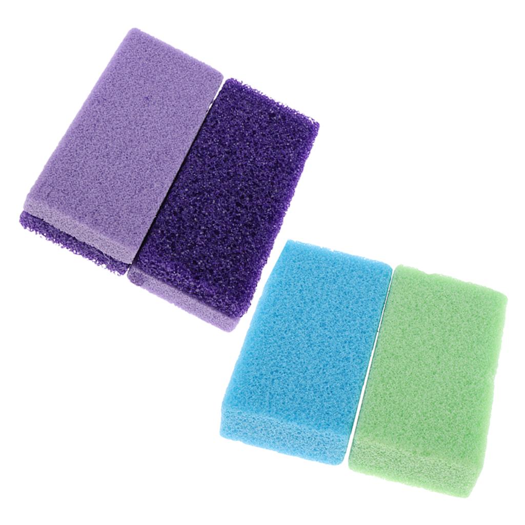 4pcs Volcanic+Pumice Foot Care Scrub Dead Hard Skin Callus Remover Pedicure