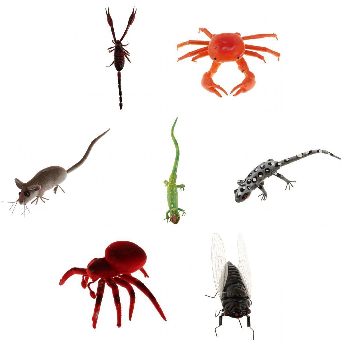 7Pieces Highly Simulated Clay Insects Random Color Animals Model Toys