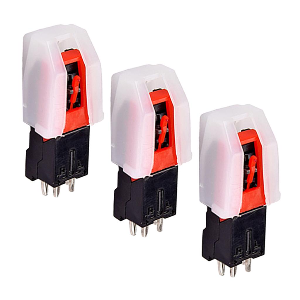 3pcs Universal Phonograph Turntable Cartridge Stylus Needles