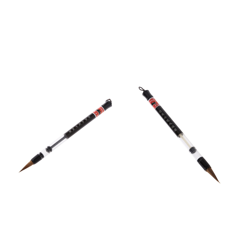 Chinese Japanese Calligraphy Water Brush Pen Art Painting Tool 0.8/1cm Dia.