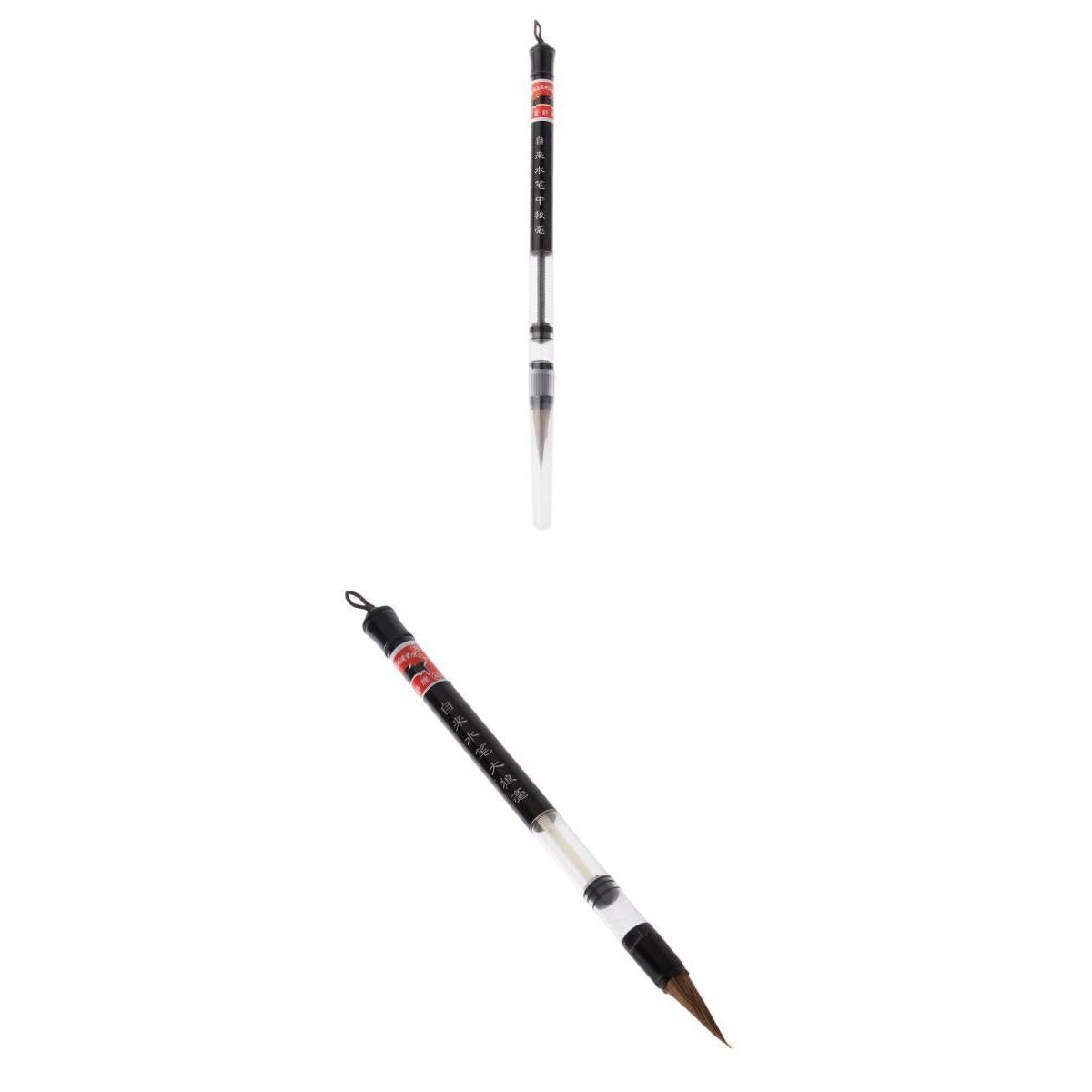 Chinese Japanese Calligraphy Water Brush Pen Art Painting Tool 0.8/1cm Dia.