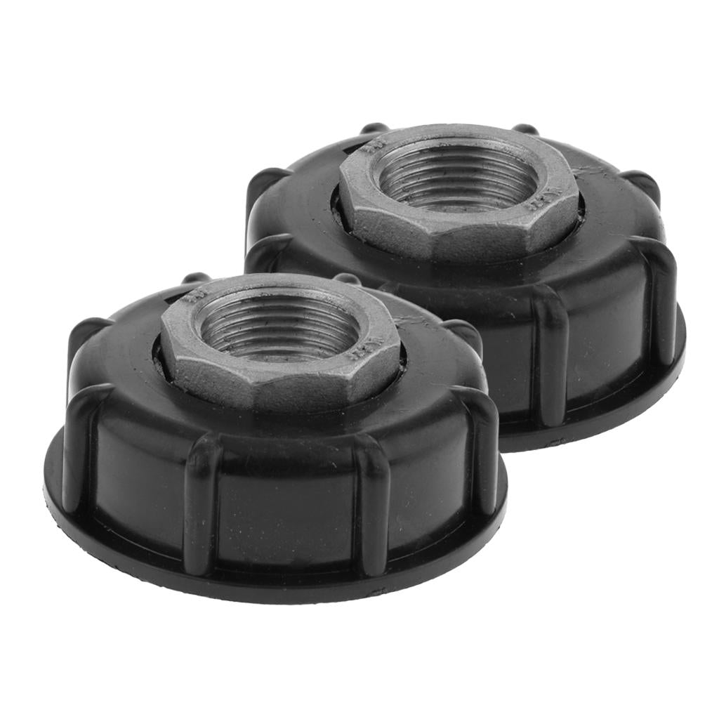 2pcs IBC Tote Water Tank Adapter 60mm Coarse Thread to 3/4 Internal Thread"