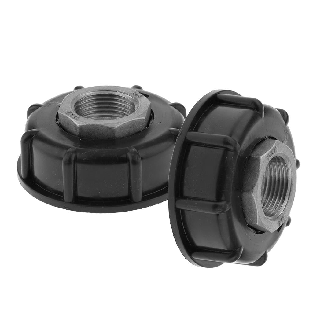 2pcs IBC Tote Water Tank Adapter 60mm Coarse Thread to 3/4 Internal Thread"