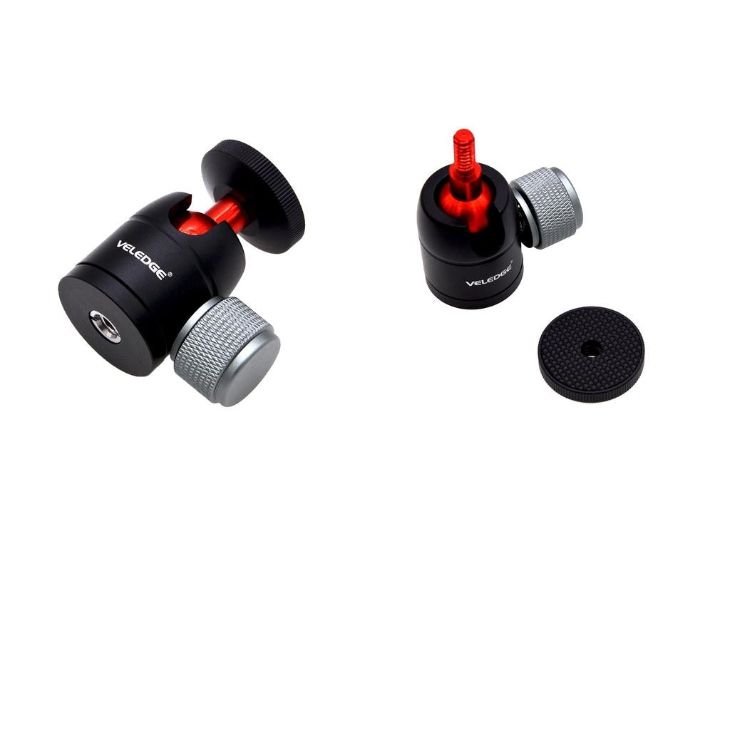 2 Pieces VD-M0 360 Degree 1/4 Screw Mini Ball Head Mount for Digital Camera"