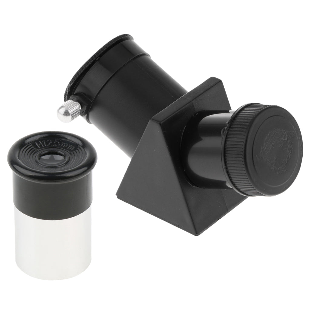 0.965 45-Deg Star Diagonal Mirror+H12.5mm Eyepiece for Astronomy Telescope"