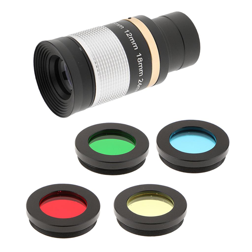 1.25 31.7mm 8-24mm Zoom Eyepiece Multi Coated + Lens Filter for Telescope"