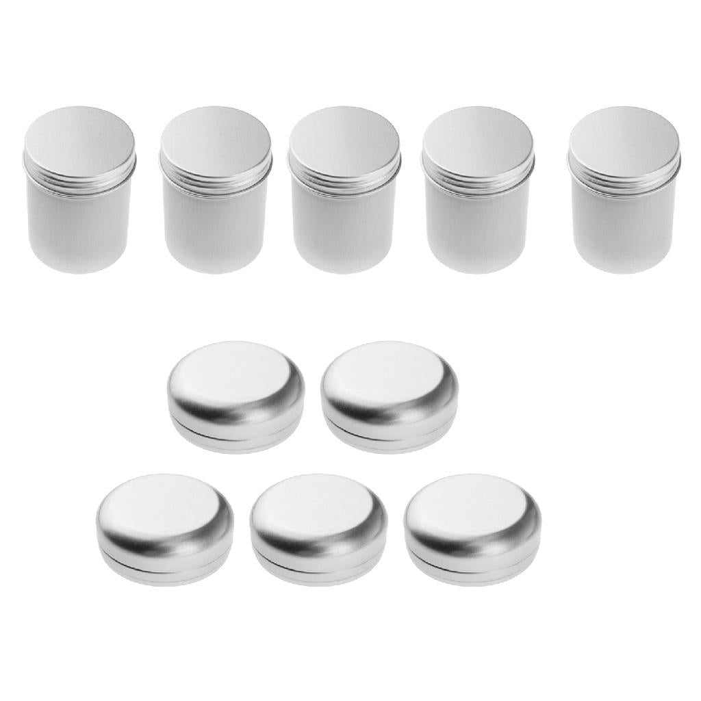 10pcs Aluminium Tin Pot Cosmetic Cream Balm Salves Jar Bottle Container