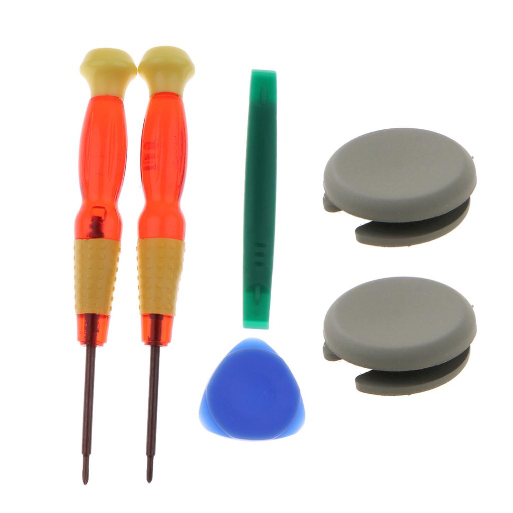 2x Analog Stick Cap Thumb Joystick Cover + Tool for Nintendo 2DS New 3DS XL