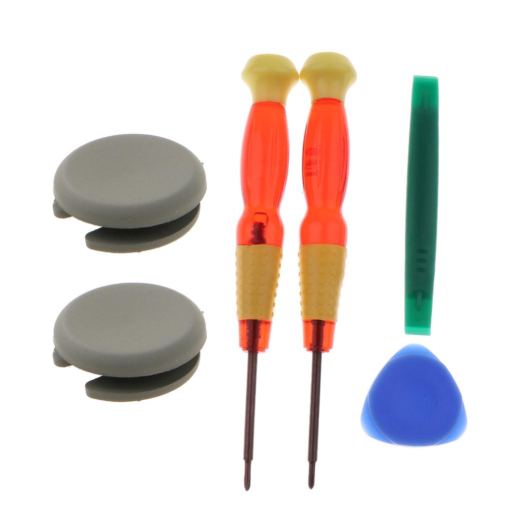 2x Analog Stick Cap Thumb Joystick Cover + Tool for Nintendo 2DS New 3DS XL