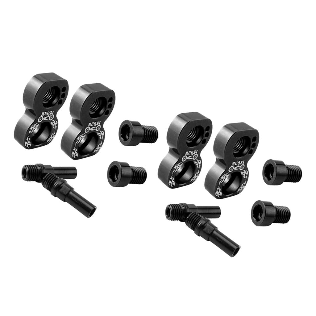 2Pc V Brake Converter 20inch-451 Wheelset V Brake Lengther Accessories Black
